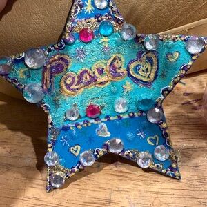 Hand painted Star Words Word Of The Year Wooden Ornaments $20